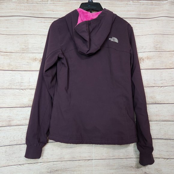The North Face Womens Purple Pink Fleece Interior Hoodie Jacket Pockets XS/TP - Picture 14 of 16